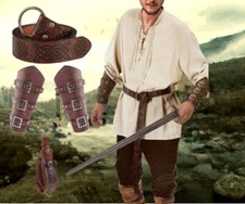 ⚔️ Set Medievale Uomo 5 Pezzi Cosplay Rinascimentale ?️ Vichingo LARP Halloween