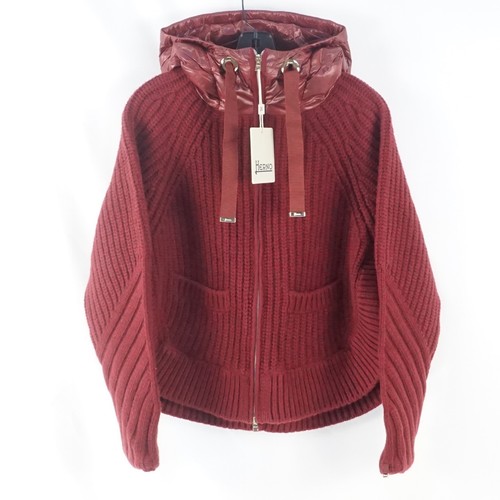 Herno hooded knit jacket - knit,