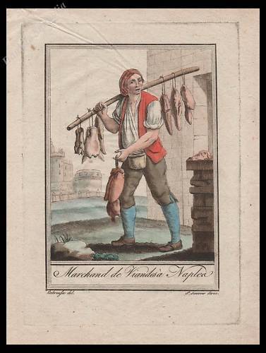 Napoli stampa originale 1700 - napoli,