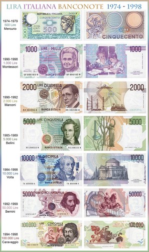Poster cartamoneta lira - poster,