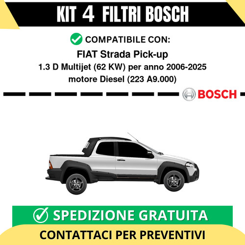 Kit bosch filtri tagliando - kit,
