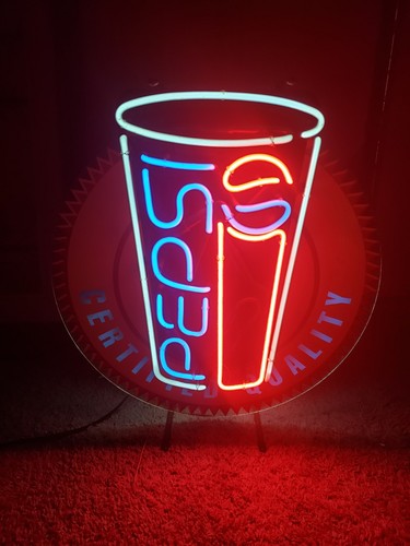 Insegna neon pepsi vintage - insegna,