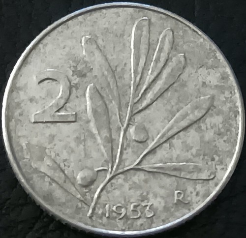 Italia moneta lire 1953 - 2,