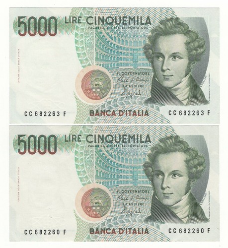 5000 lire bellini decr - 5000, 4