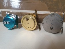 Lot de Trois ancien Moulinet de pèche dont l'un en laiton