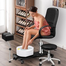 Pedicure chair with stool - with, &