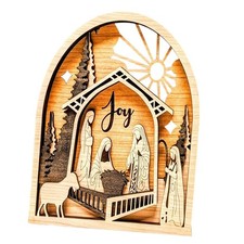 Presepe artigianale in legno