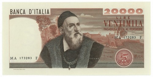 20000 lire banca italia - 20000,