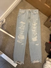 Jeans denim Bershka dritto blu