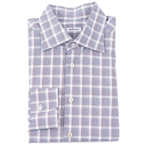 Camicia elegante kiton napoli - camicia,