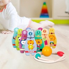 Gioco da bowling in legno