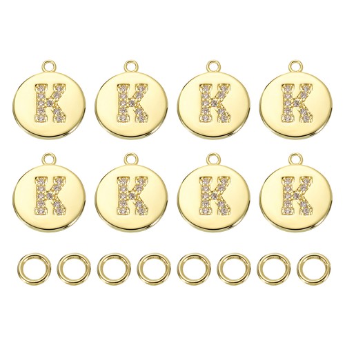 8pcs round alphabet - 8pcs, initial