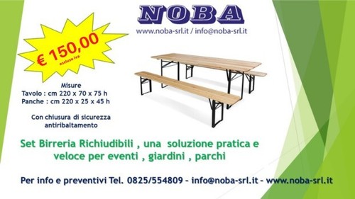 Set birreria 220x70 - cm,