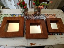 Set 3 Specchi Ricoperti Di Foglie, Made In Indonesia