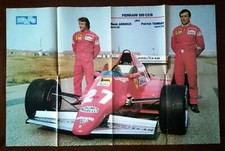 MANIFESTO FERRARI 126 C2 B Arnoux  Tombay Formula Uno 1983 poster sport Rombo