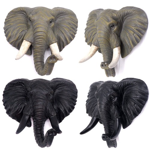 Statua testa elefante - testa, di