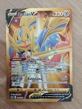  Pokemon Card Ita  Zacian V Gold Ultra Rara 211/202 Spada E Scudo Mint.