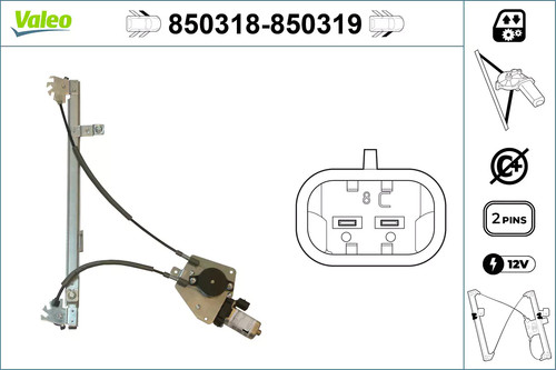 Alzacristallo valeo 850318 per - alzacristallo,