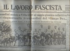 FASCISMO,GUALTIERI,BONIFICHE,CAMPO DUX,IL LAVORO FASCISTA,ROMA N.216 10/9/1932