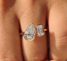 2.50 Ct Pear/Emerald-Cut E/VS1
