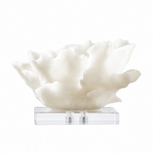 Corallo con base cristallo - corallo,