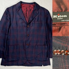Kiton napoli giacca overcheck - napoli,