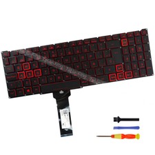 Tastiera spagnola retroilluminata per Acer Nitro 5 AN515-54 AN515-55 N20C2 NKI15130NE