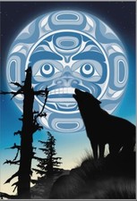 HASE' - Kwakiutl Wolf & Moon