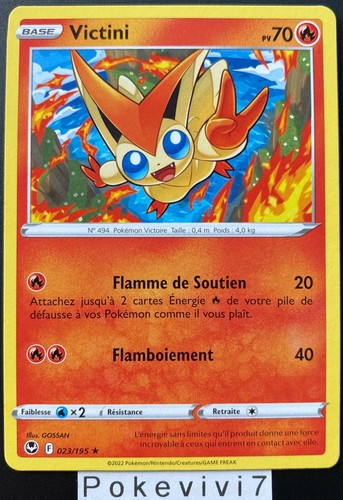 Carte pokemon victini 023 195 - pokemon,