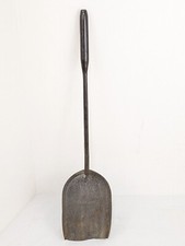 Antica pala antincendio unione forchetta e zappa rustica vintage 23" ferro camino cenere strumento