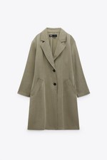 ZARA MANTEL FLOWY TRENCH COAT