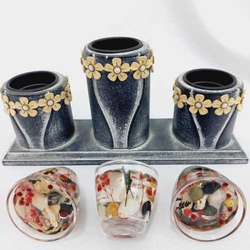 Set candele gel - , botanico