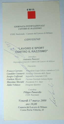 Depliant 2000 autografo - depliant,