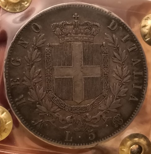 Moneta lire 1864 napoli - moneta,