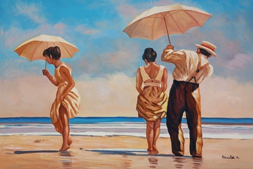 Quadro moderno dipinto mano - moderno,