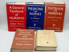 5 Vintage MEDICAL TEXTBOOKS