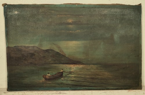 Antico quadro olio tela firma - antico,