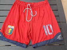 PANTALONCINI SHORT FOOTBALL MATCH WORN GENOA 1893 CALCIO LOTTO M.  N°10 