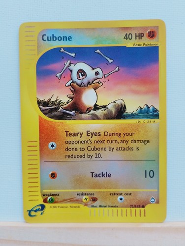 Cubone 147 reverse - cubone, holo