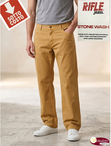PANTALONI-Uomo-RIFLE-100%COTON