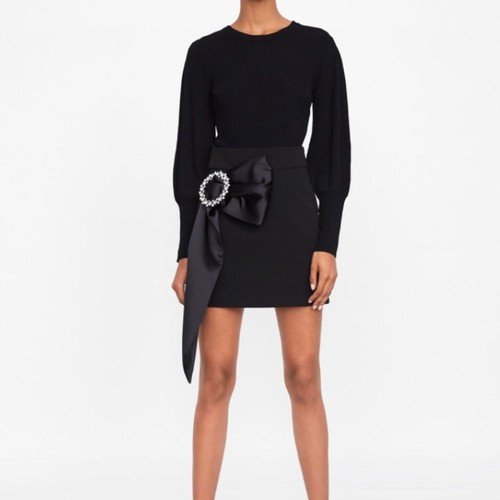 Minigonna zara nera - zara,