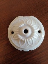 VECCHIO ROSONE DECORATO DA SOFFITTO IN CERAMICA RECUPERATO - BUONE CONDIZIONI!