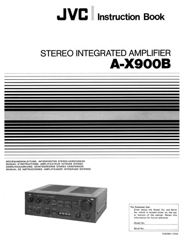 Amplificatore jvc x900b - jvc, a-x900b