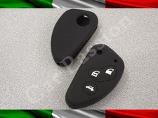 GUSCIO CHIAVE COVER ALFA ROMEO SILICONE 147 GT 156 NERA KEY SHELL GOMMA LOGO