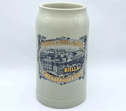 Boccale birra menabrea - boccale,