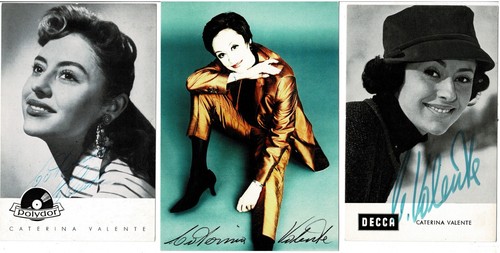 Caterina valente autografo - caterina,