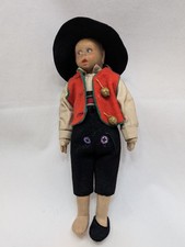 Bambola Lenci Mascotte vintage 9" etichettata costume regionale come da ritrovamento Italia c1930s