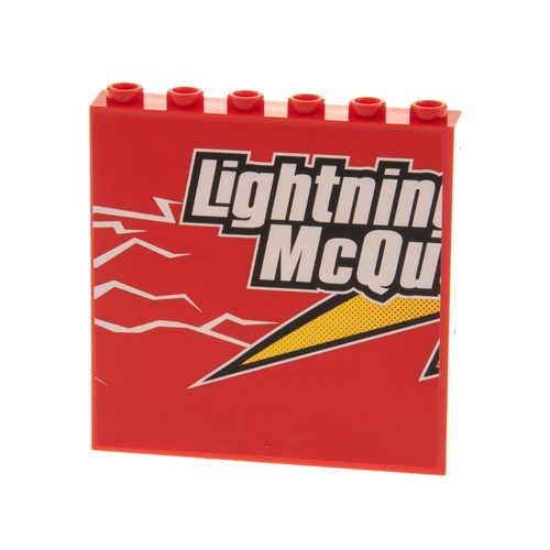 Pannello lego 1x6x5 rosso - 1x,