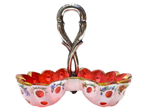 Biedermeier silver glass - silver,