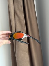 Occhiali da sole Oakley Minute Splice argento arancione vintage Gorpcore USA Y2K Hype